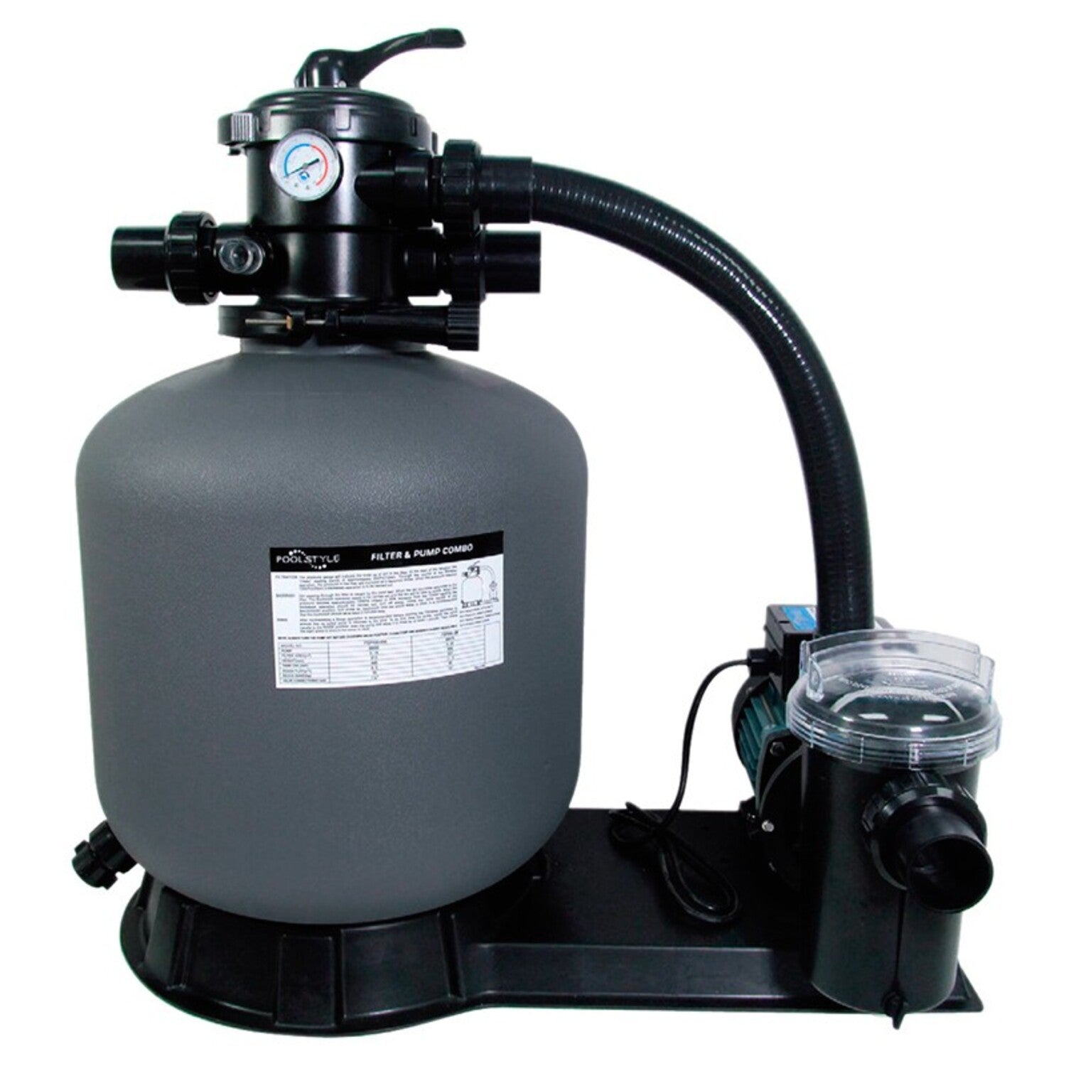 Kit de Filtración Poolstyle para Piscina Elevada con Bomba y Filtro de Arena